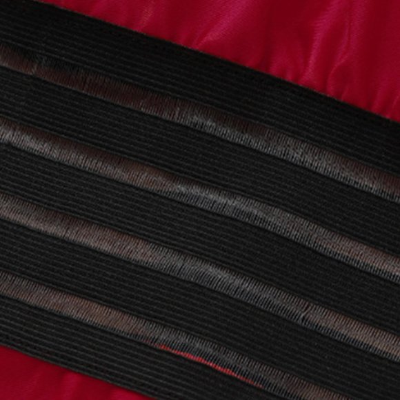 All red solid with black swim suit - Picture 3 of 7